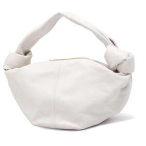 Bottega Veneta Handbag Double Knot Leather Bag White